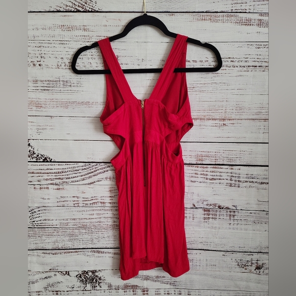 Coincidence & Chance XS Red Cutout Dress - Picture 2 of 3